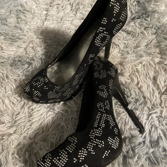 Anne Michelle black and silver Leopard pattern - Picture 5 of 6